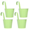 thumbnail image 2 of 4Set Flower Plant Succulent Pot Wall Mounted Iron Planter Garden Balcony Accessory(Light Green Detachable), 2 of 5