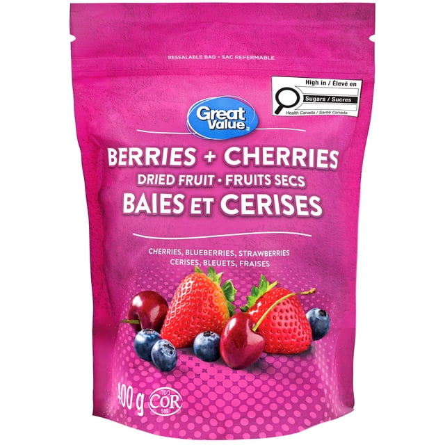 Great Value Berries Plus Cherries Dried Fruit