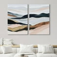 thumbnail image 2 of IDEA4WALL Canvas Print Wall Art Set Abstract Serene Mountain Landscape Illustration Modern Colorful Digital Art Wall Decor Minimal Neutral Artwork for Home Decor - 16"x24"x2 Panels, 2 of 5