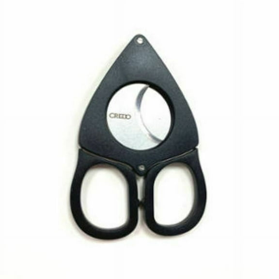 Credo 80 Ring Double Blade Black Cigar Cutter - 2405