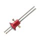 thumbnail image 4 of Calibre para marcar madera Guía de marcado Accesorio de doble cabezal Herramienta de medición manual Madera Rojo plateado, 4 of 8