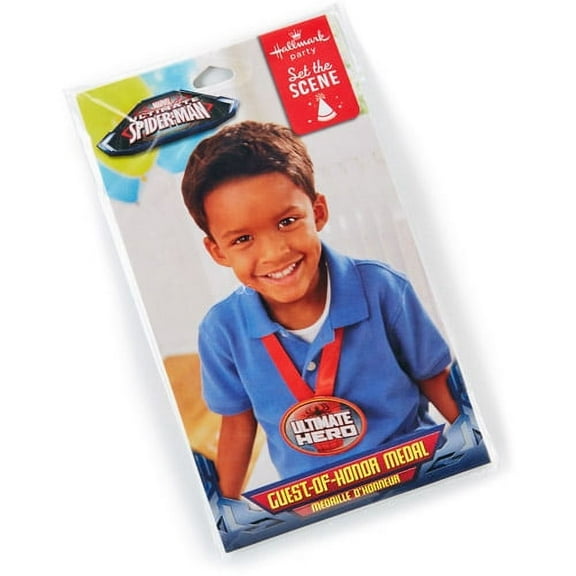 Ultimate Spider-Man Dream Superhero Birthday Party Favor Guest of Honor Ribbon