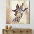 thumbnail image 2 of Designart ' Close Up Portrait of A Giraffe VI ' Farmhouse Canvas Wall Art Print, 2 of 4