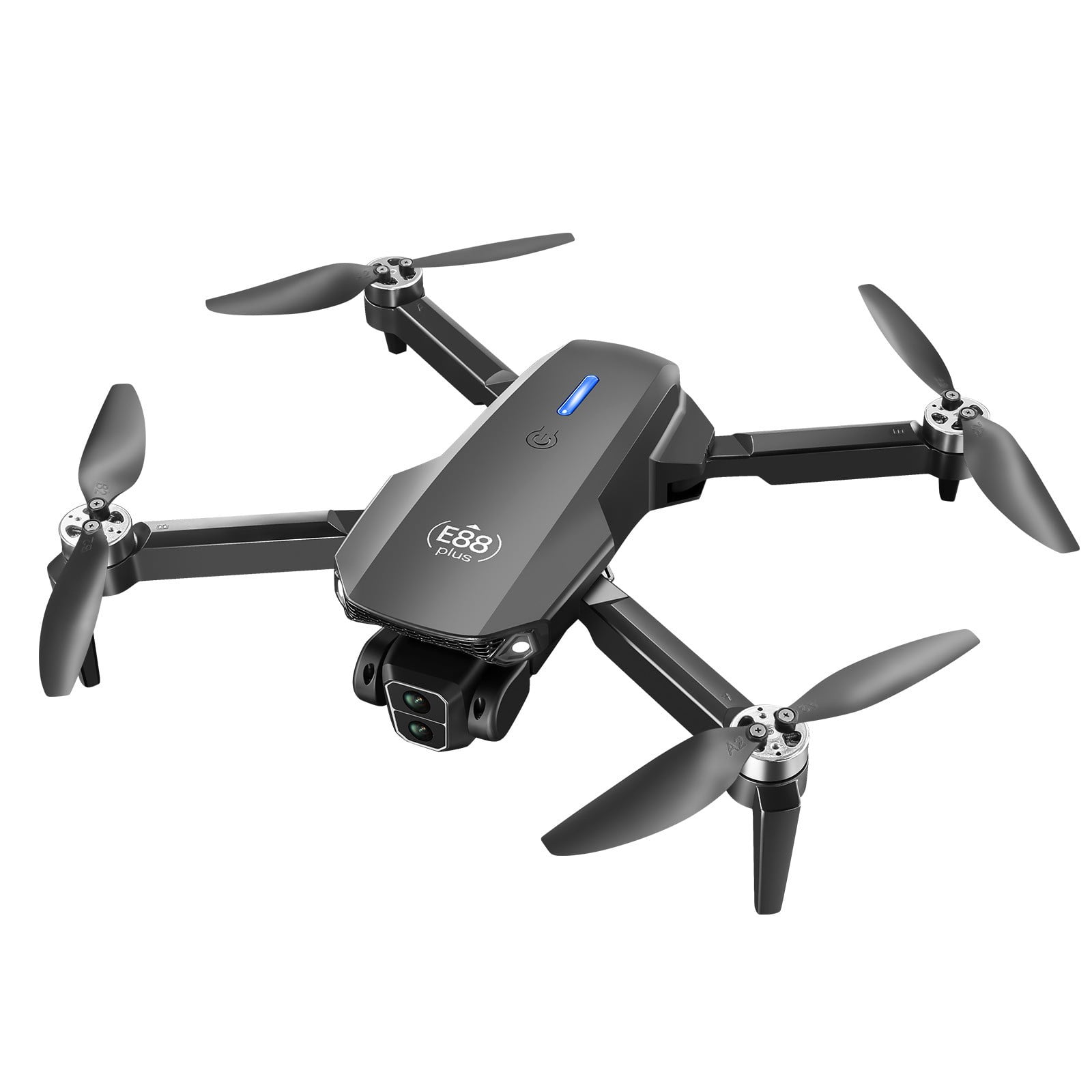 Drone with 4k Pixel High-Definition Dual Camera, Folding Body, Quadcopter with 120°Ultra Wide Angle Lens,Remote Control Toys Gifts