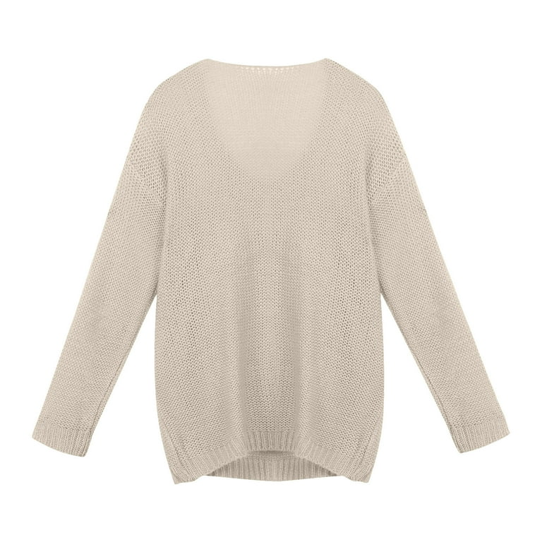 Wyongtao Women's Pullover Sweaters Long Balloon Sleeve