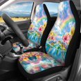 thumbnail image 3 of Pzuqiu Automotive Vehicle Cushion Full Set Polyester, Compatible with Auto Seats SUV Seats, for Truck Cars, Underwater Sea Turtle & Hibiscus Floral Print, 3 of 10