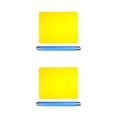 thumbnail image 2 of Monstrate Rodillo de amasar fácil de limpiar con revestimiento antiadherente práctico rodillo ecológico sin asas amarillo azul amarillo azul 2Conjunto, 2 of 6