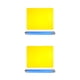 thumbnail image 2 of Advancent Rodillo de amasar de acero inoxidable Fácil de limpiar Recubrimiento antiadherente Durable y ecológico Ancho amarillo azul amarillo azul 2Conjunto, 2 of 6