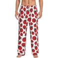 thumbnail image 1 of Kdxio Cartoon Ladybug Pattern Men's Pajama Pants, Elastic Waist with Drawstring and Pockets, Comfortable Loungewear-Medium, 1 of 6