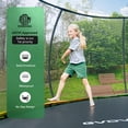 thumbnail image 3 of GVDV Outdoor Trampoline, 10' Backyard Recreational Trampoline with Enclosure for Kids & Adults, 3 of 10