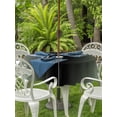 thumbnail image 3 of Outdoor Table Cloth with Umbrella Hole and Zipper, Sage Green Black Ombre Waterproof Round Tablecloth 54 Inch, Gradient Contemporary Abstract Art Washable Table Cover for Outside Party Patio Picnic, 3 of 8