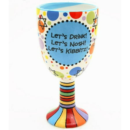 

Our Name Is Mud by Lorrie Veasey Meshugah Ceramic Goblet 8-1/4-Inch