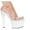 Clear, variant on Ellie Shoes E-821-Coco 8" Heel Womans Sandal. 11 / Clear