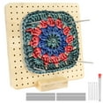 thumbnail image 3 of MesaSe 10-Pin Blocking Board Kit - Crochet Blocking Board with Needles - Reusable Granny Square Board for Knitting Lover, 3 of 11