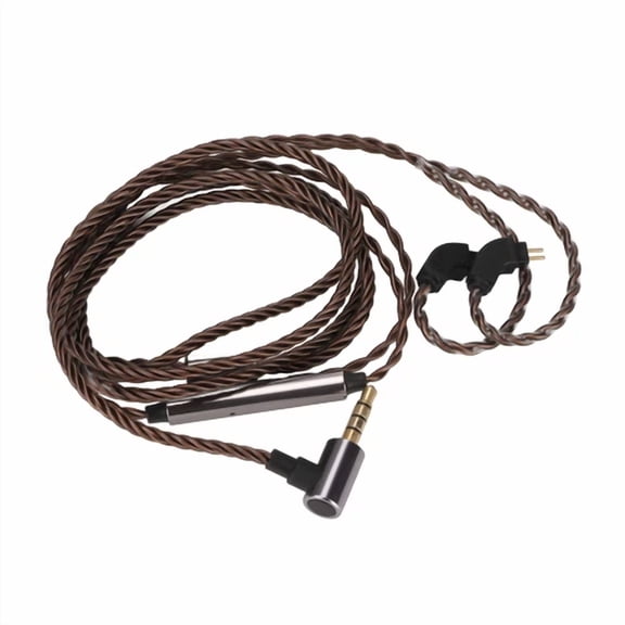 ELARA- Upaldhou Oxygen Copper Wire 3.9Ft Earphone Cable Replacement With Mic For Trn
