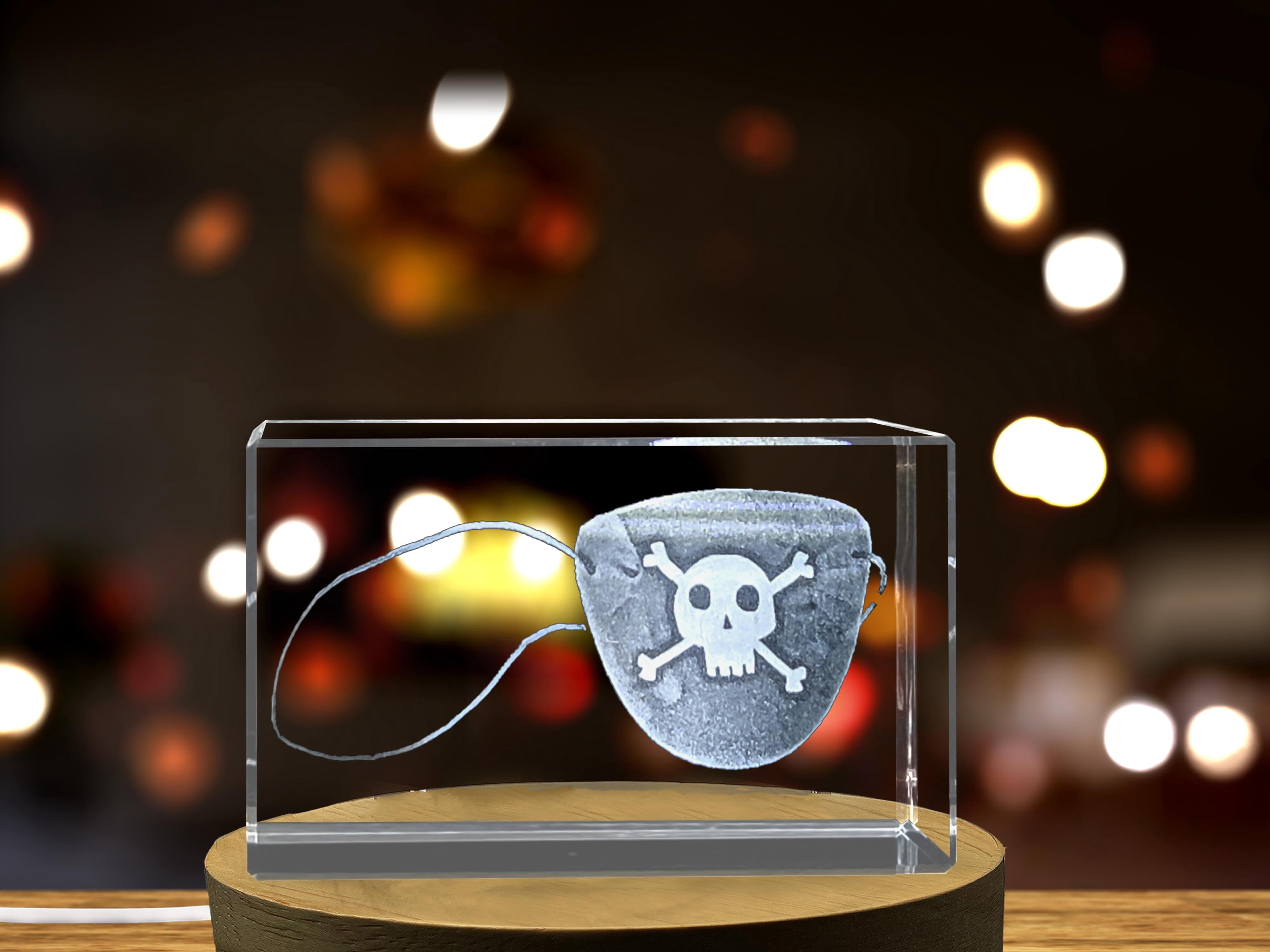 Pirate Eye Patch Crystal Memorabilia Gift
