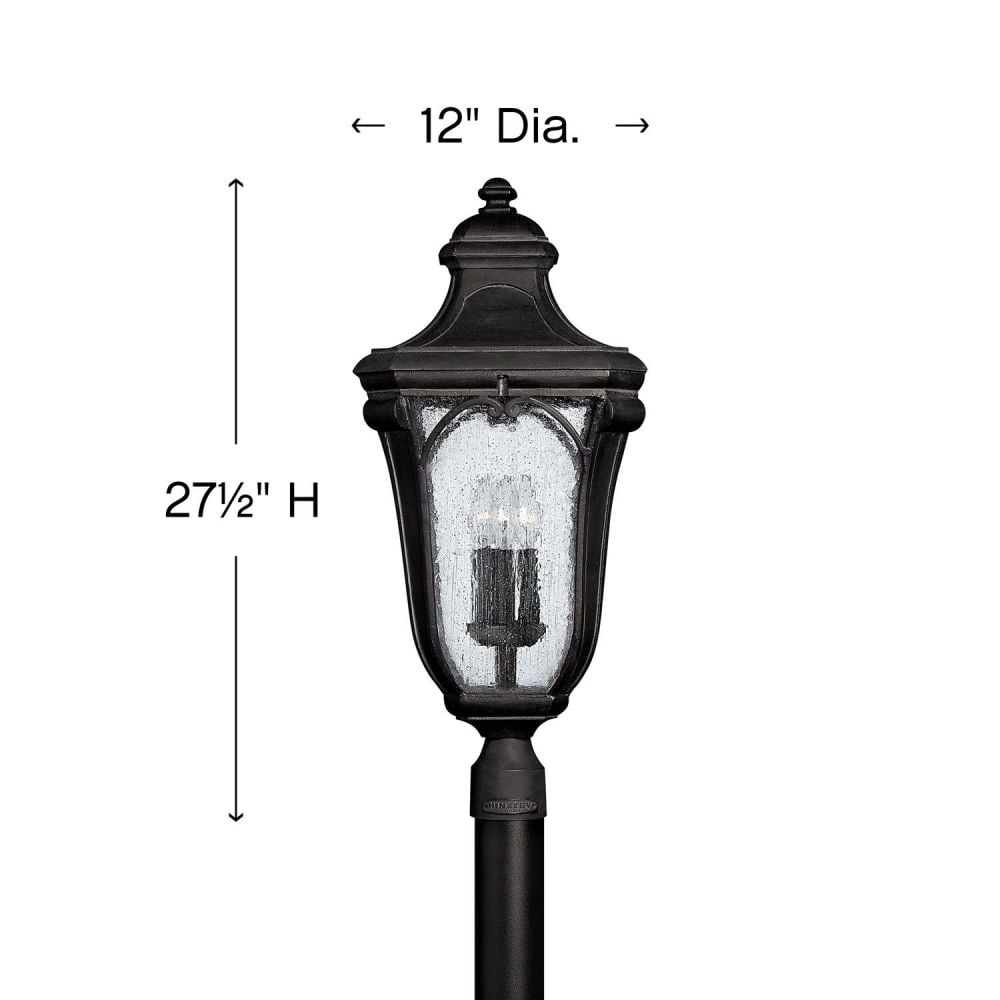 Hinkley Lighting - Trafalgar - 3 Light Large Outdoor Post Top or Pier Mount