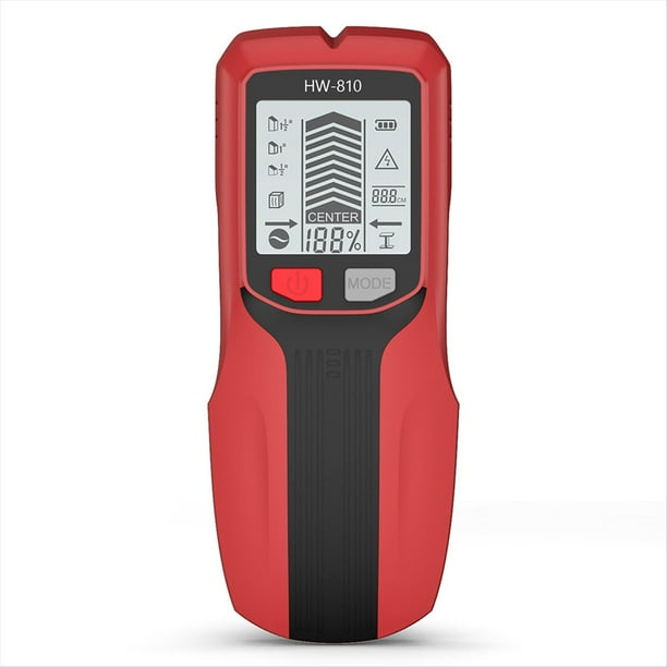 Detector de Metales Portátil -810, Localizador de Clavos con Pantalla LCD de Alta Definición, Detector de Pared para Mejoras del Hogar.