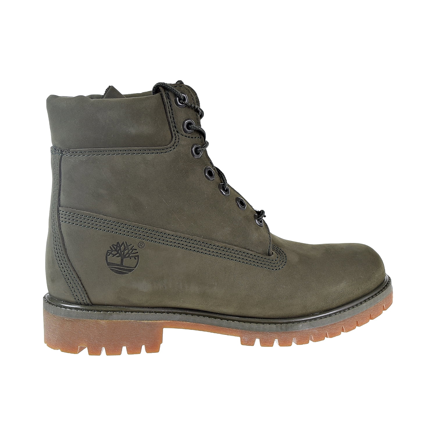 Timberland Premium 6 Inch Waterproof Mens Boots Dark Green Nubuck