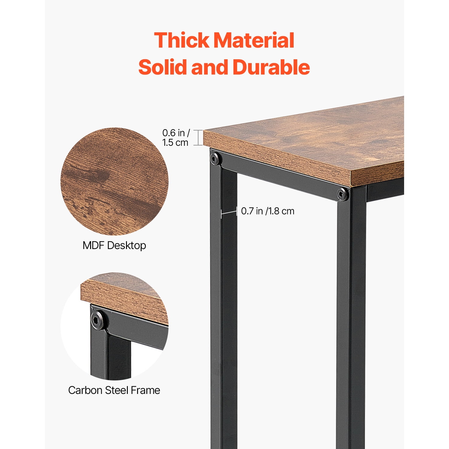 KFFKFF 70.9" Console Table, Entryway Table with 2 Sockets and 2 USB Ports, Adjustable Feet, Modern Long Narrow Console Table for Hallway Living Room