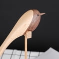thumbnail image 5 of Nordic Wood Carving Lovebirds Figurine, Decorative Wooden Bird Statue with Stand, Living Room TV Cabinet & Sideboard Decor, High Wooden Animal Figurines, 5 of 9