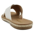 thumbnail image 3 of Soda Shoes Women Sandals Crisscross Band Strap Casual Espadrille Slides PRISM-S White 9, 3 of 5