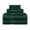 Hunter Green, variant on Meadowcove Rayon from Bamboo/Cotton Blend 6-Piece Face Hand, and Bath Towels Set , Chrome by Blue Nile Mills