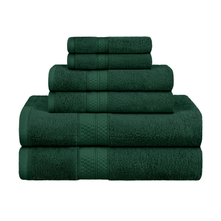 Sustainable Bamboo Bath Towels, Set of 4 - Seagrass Green - Made