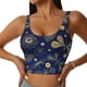 thumbnail image 1 of Balery Vintage Golden Butterfly Sujetadores deportivos con espalda cruzada para mujer, acolchados, sin costuras, de alto impacto, ideales para yoga, gimnasio, entrenamiento y fitness.-Medium, 1 of 8