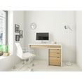 thumbnail image 3 of TygerClaw Chrono Reversible Desk Panel, White And Natural Maple, 3 of 3