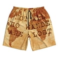 thumbnail image 5 of Goofa Not All Those Who Wander Are Lost2 Printed Mens Swim Trunks Summer Quick Dry Short Beach Swimwear Bathing Suits-, 5 of 9