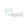 thumbnail image 3 of "White Rubberwood Single Bed with Headboard & Footboard - Spacious Storage, Easy Assembly, Durable Design", 3 of 10