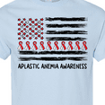 thumbnail image 4 of Inktastic Aplastic Anemia Awareness Red and White Ribbons and Flag T-Shirt, 4 of 5