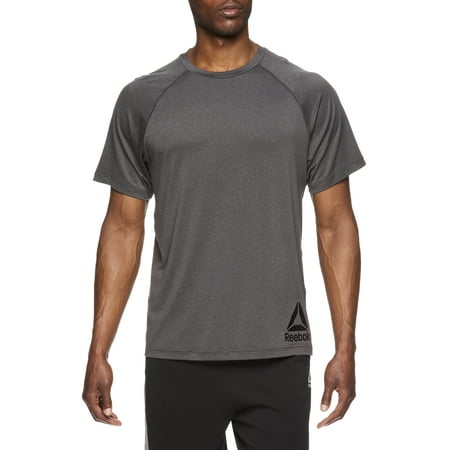 Reebok Men's Duration Quick Dry Short Sleeve Athletic T-Shirt, Up to Size 5XL