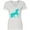 AA-White, variant on Inktastic Aqua Unicorn Women's V-Neck T-Shirt