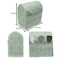thumbnail image 5 of Mint Lounger Chair Bag, Big and Little Circles in Symmetrical Composition with Vintage Pastel Colors, High Capacity Storage with Handle Container, Lounger Size, Mint and Pale Green, by Ambesonne, 5 of 5