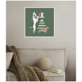 thumbnail image 2 of Kate and Laurel Framed Canvas Wall Art Print 'Cocoa and Cookies Dogs' by Krissy Mast, 22 x 22 Sylvie Beaded White Frame, Whimsical, Animal Art for Wall Decor, 2 of 8