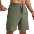 thumbnail image 2 of IhhxPro Men's Casual Shorts with Pockets Drawstring Zipper Pocket Athletic Lightweight Cotton Jogger Style for Summer Workout Gym Outdoor S-3XL, 2 of 7