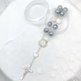 thumbnail image 4 of 12 Pcs Pearl Bracelets Rosary for Girls With Charm Cross Catholic Baptism Christening Wedding Shower Birthday Party Favor, 4 of 6