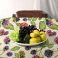 thumbnail image 3 of Watercolor Blackberries Tablecloth, Thanksgiving Autumn Harvest Fruit Leaves Print Table Cover for Party Picnic Dinner Decor, Rectangle(60x120in), 3 of 6