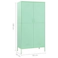 thumbnail image 4 of vidaXL Wardrobe Mint 90x50x180 cm Steel, 4 of 5
