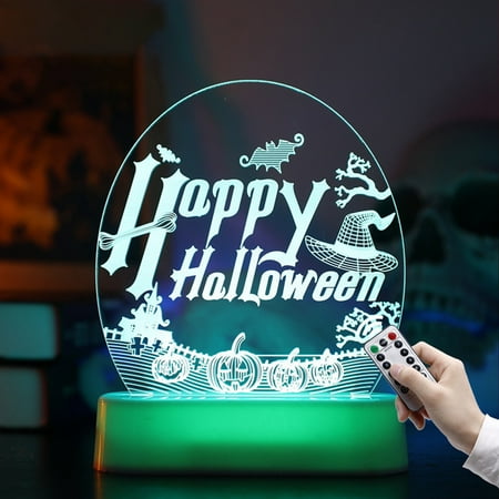 

Linjieee Car Lights Bright Lights for Bedroom with Girl Lamp for Bedroom Border New Decorative Light 3D Night Light Pumpkin Skeleton Decoration Creative Modeling Lights