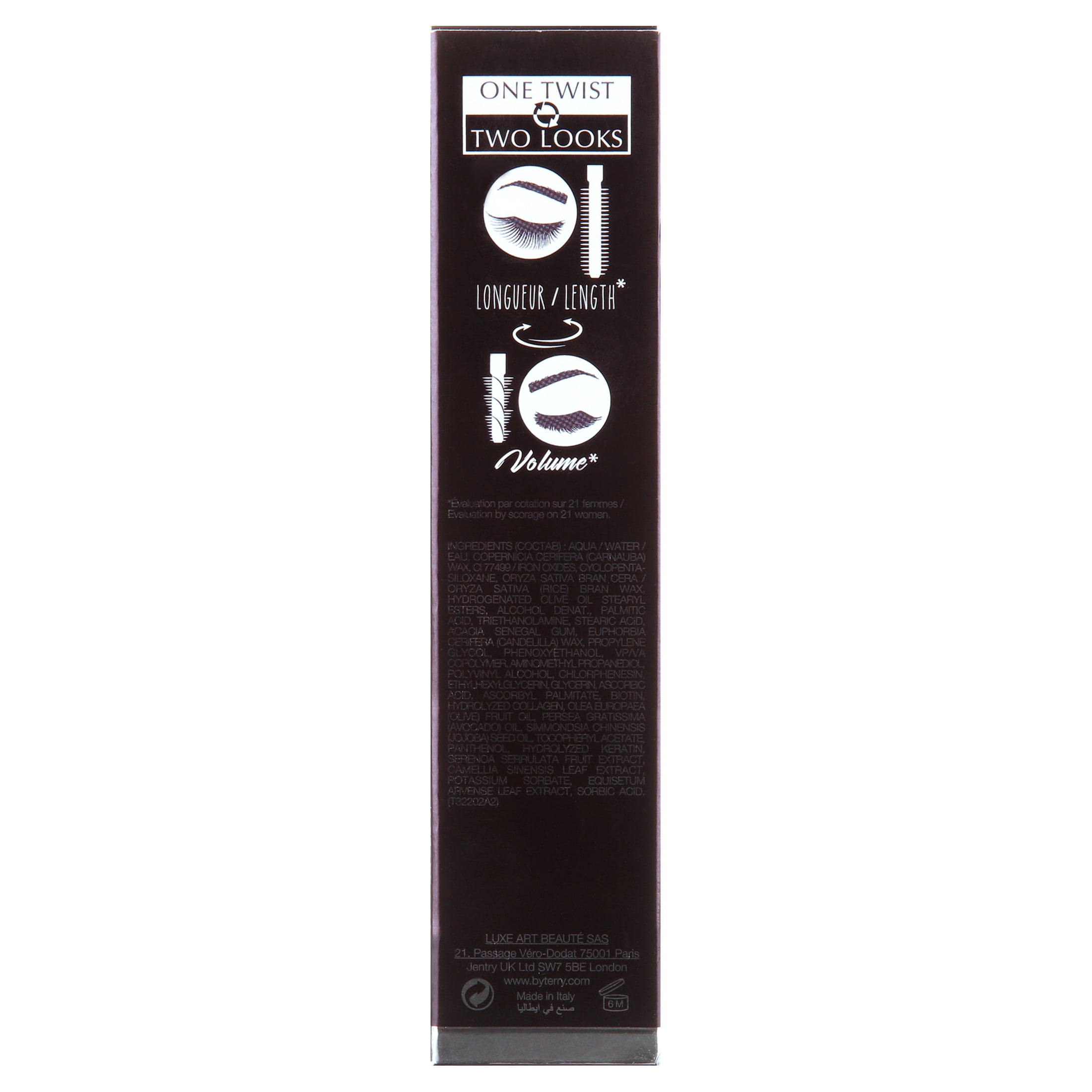 By Terry Terrybly Buildable and Twist Brush Lash Expert Mascara, Master Black