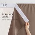 thumbnail image 2 of NICETOWN Rod Free Outdoor Curtain for Patio Waterproof, Sticky Top & Backtab Bottom with Free Rope Privacy Protective Windproof, 2 Panels, Tan, W52 x L84, 2 of 11