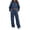 Blue, variant on Maqroz Womens Two Piece Workout Sets Drop Shoulder Cropped Pullover Hoodie Sweatshirts High Waisted Wide Leg Pants Casual Athletic Matching Sweatsuits for Rigorous Gym Routines