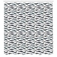 thumbnail image 3 of Ambesonne Fish Shower Curtain, Whales Aquatic Species Marine, 69"Wx75"L, Slate Blue and Purpleblue, 3 of 3