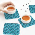 thumbnail image 7 of Pofeuu Seahorse Print Leather Coasters Set of 6, Round Cups Mugs Mat Pad for Home Kitchen Heat Resistant Drink Coasters,Square, 7 of 7