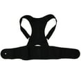 thumbnail image 2 of Corrector de postura unisex, cinturón de soporte para espalda y columna vertebral, cinturón corrector jorobado (negro) L, 2 of 8