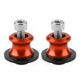 thumbnail image 5 of 2pcs 10mm Motorcycle CNC Rear Stand Swing Arm Spool Sliders Stand Swingarm Bobbins (Orange), 5 of 5