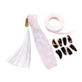 thumbnail image 2 of Xuanheng Children Guzheng Finger Picks Set Fingertip Covers for Beginners Performance Brown, 2 of 8